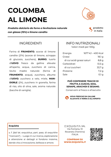 Colomba limone